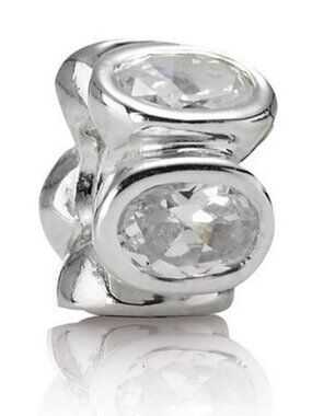 Pandora Clear Oval Lights Charm Zirconia Oval Lights Bead - 790311CZ